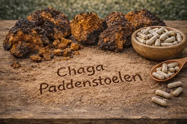 Chaga paddenstoelen en supplementen