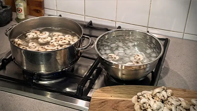 Stappenplan voor champignons invriezen na blancheren