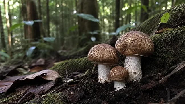 Agaricus Blazei paddenstoel uit het Braziliaanse regenwoud