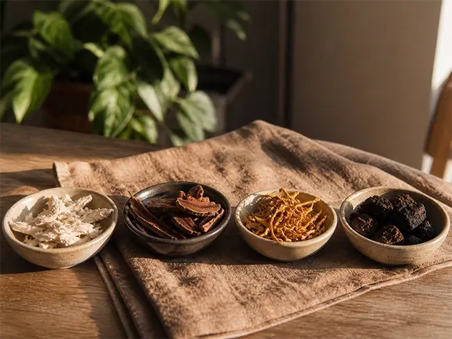 Lions mane extract gecombineerd met reishi, cordyceps en chaga