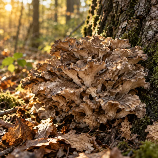 Maitake paddenstoel